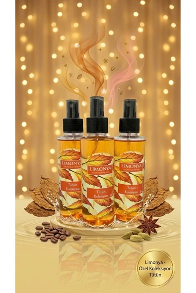 LIMONYA 3'lü Avantaj Paketi Tütün Kolonyası - 150ml x3 Sprey Başlıklı Klasik Seri ürün görseli 1