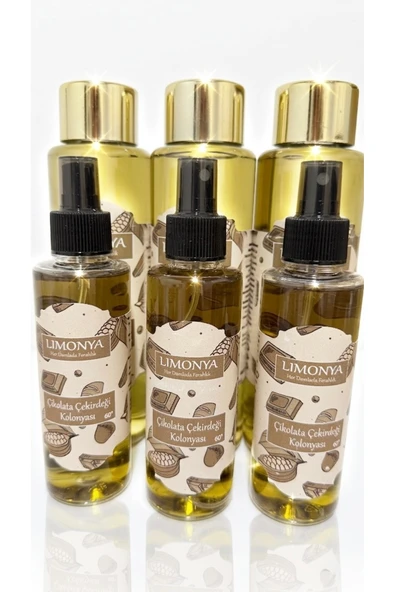 LIMONYA Çikolata Çekirdeği Kolonyası Avantaj Seti - 400ml x3 + 150ml x3 - Maskülen & Gurme Seri ürün görseli 1