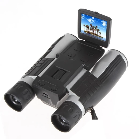 12x32 Zoom Dijital Dürbün Teleskop Kamera 5mp Cmos Sensör 2.0 İnc Tft Full Hd 1080 P Dvr Fotoğraf Video Kayıt Usb Dürbün ürün görseli 1