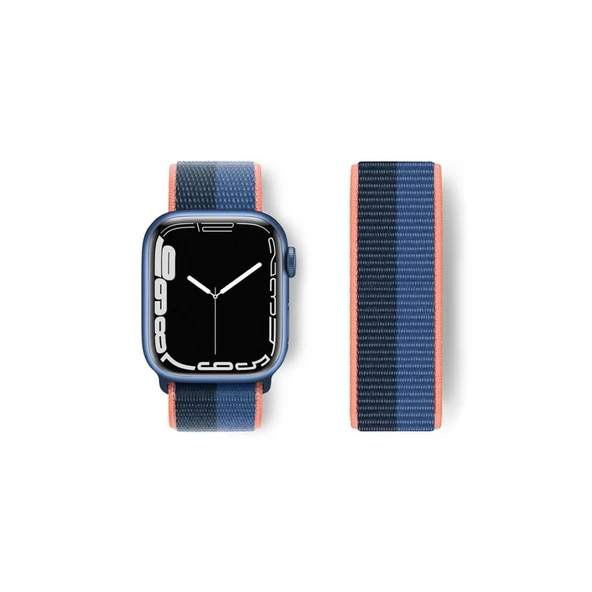 Watch 38mm Hasırlı Cırtcırtlı Kordon - Siyah-mi ürün görseli 1