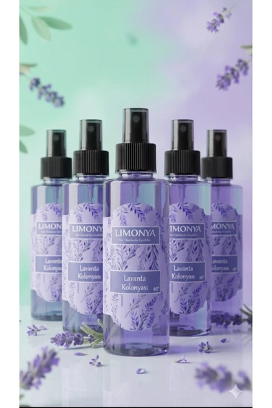 LIMONYA 5'li Avantaj Paketi - 150 ml Lavanta Kolonyası Seti (60 Derece) ürün görseli 1