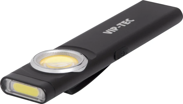 VIP-TEC VT891210 Slim Şarjlı Cep Feneri 500 Lümen Manyetik COB LED Type-C ürün görseli 1