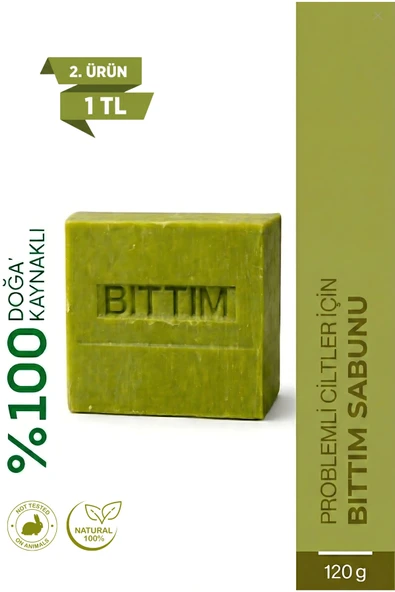 Şifakür Bıttım Sabunu Menengiç Yağlı Saç & Cilt Bakımı Kepek & Dökülme Karşıtı 120g ürün görseli 1