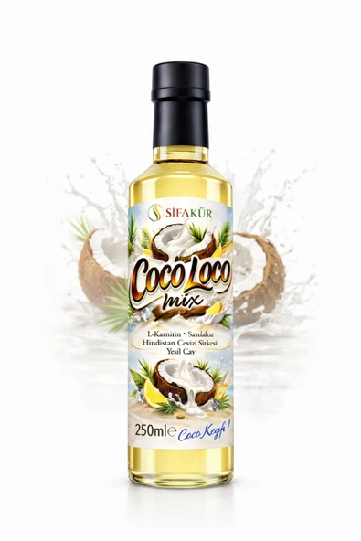 Şifakür Coco Loco Mix Doğal Hindistan Cevizi Sirkesi ve Şurubu İçecek Konsantresi 250 ml ürün görseli 1