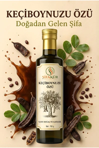 Şifakür Keçiboynuzu Özü %100 Doğal Soğuk Sıkım Katkısız Besleyici Takviye 700g ürün görseli 1