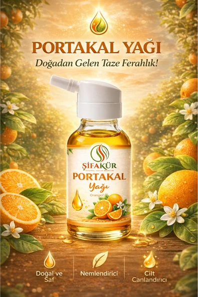 Şifakür Portakal Yağı Saf Doğal Canlandırıcı Cilt, Saç & Masaj Bakımı 20ml ürün görseli 1