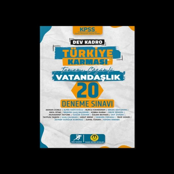 Dev kadro Vatandaşlık 20 Deneme Sını ürün görseli 1