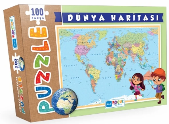 Blue Fus Dünya Hası - Puzzle 100 Parça ürün görseli 1