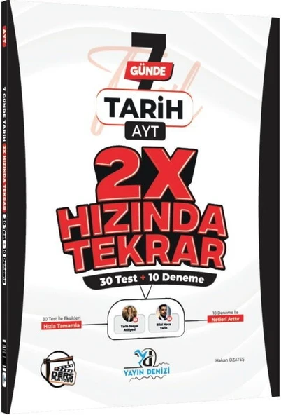 AYT Tarih Ders Platosu 7 Günde 2X Hızında Tekrar Deneme Yayın Denizi ürün görseli 1