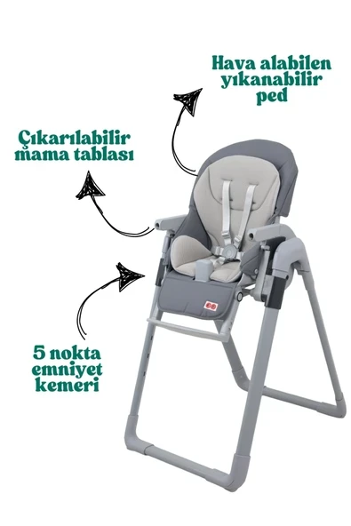miracool Mastercook Prolux Mama Sandalyesi - Resim 2