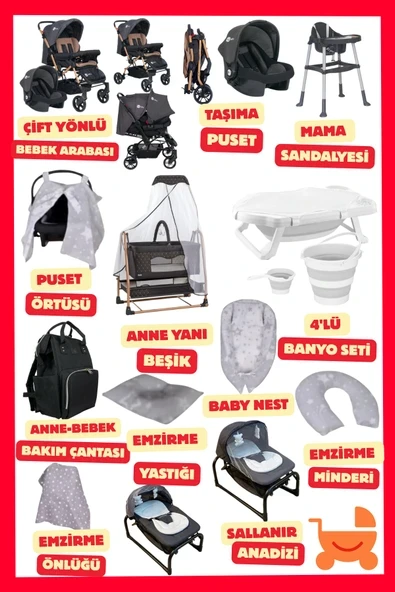 ÖYKÜ BEBEK DUNYASI Moms Pluss Yeni Doğan Bebek Çeyiz Seti (18 Parça) Bebeğiniz İçin Gerekli Olan Her Şey ürün görseli 1