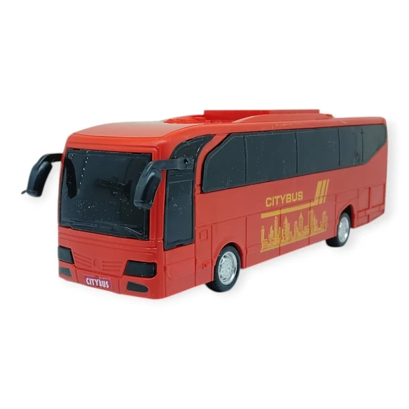 Sürtmeli Tur Otobüsü - 23 cm - Kırmızı - 1 ADET ürün görseli 1
