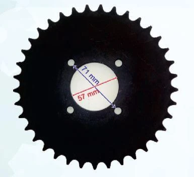 ATV ARKA DİŞLİ 520-37T İÇ 58 mm 4 DELİKLİ ürün görseli 1