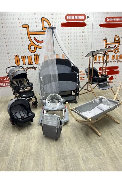 ÖYKÜ BEBEK DUNYASI 14 Parça Yeni Doğan Bebek Çeyiz Seti Full Set ürün görseli 1