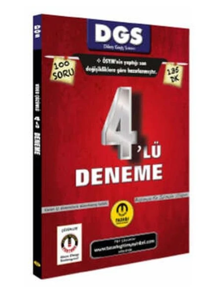 Tasarı DGS Son Format 4 lü Çözümlü Deneme ürün görseli 1