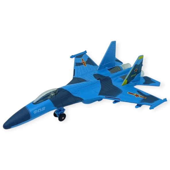 Çek Bırak Metal Uçak Sesli Işıklı 22 cm - Mi - 1 ADET ürün görseli 1