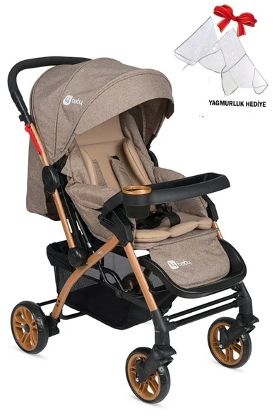 LİA BEBEK 4 Baby Çift Yönlü Bebek Arabası Yağmurluk+ayak Örtüsü+ 2 Yıl Garanti Ilk Adım Bebe ürün görseli 1