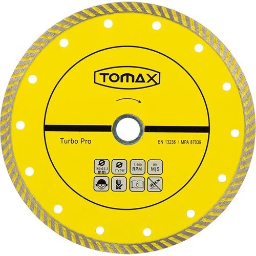 Tomax Turbo Elmas Mermer - Granit Kesici 230X2.4X22 ürün görseli 1