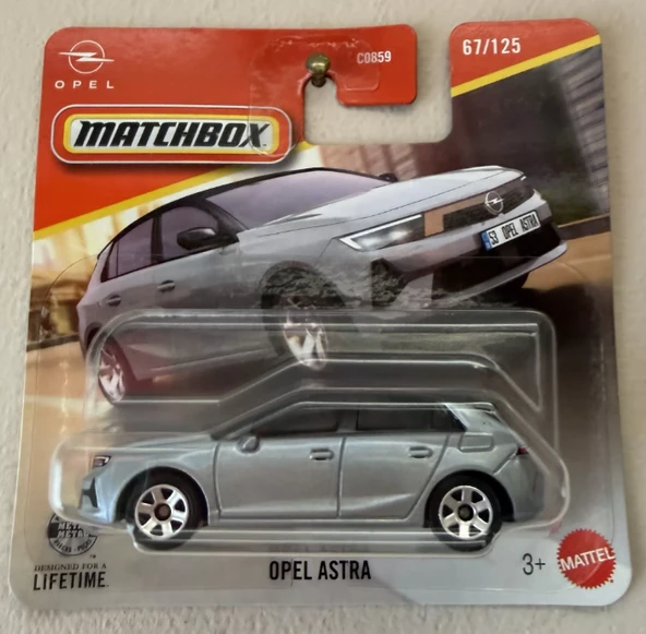 Matchbox Opel Astra gri 2026 case ürün görseli 1