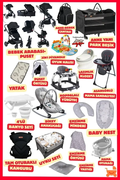 ÖYKÜ BEBEK DUNYASI FlexMagich Yeni Doğan Bebek Çeyiz Seti (34 Parça) Bebeğiniz İçin En Güzeli ürün görseli 1
