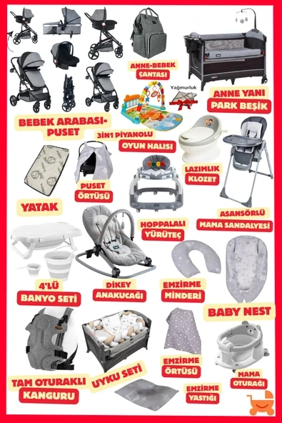 ÖYKÜ BEBEK DUNYASI FlexMagich Yeni Doğan Bebek Çeyiz Seti (34 Parça) Bebeğiniz İçin En Güzeli ürün görseli 1