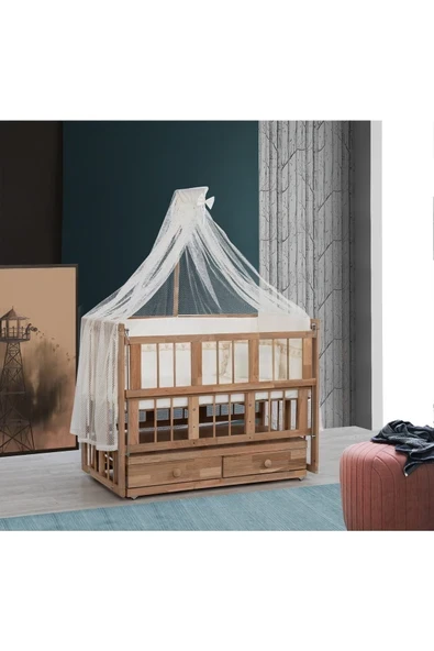 Onurdesign Bukka Doğal Ahşap Beşik ürün görseli 1