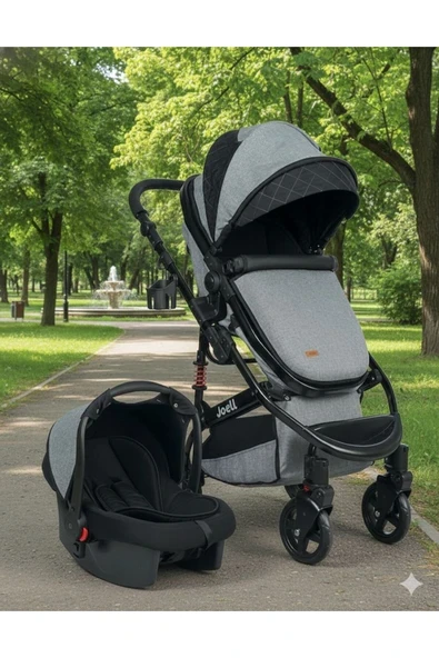 Mamma Maxi 6 in 1 Yeni Nesil Mama Tablalı Çift Yönlü Amortisörlü Travel Sistem Bebek Arabası ürün görseli 1