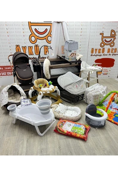 ÖYKÜ BEBEK DUNYASI 32 Parça Yeni Doğan Bebek Çeyiz Seti Full Set Bebeğiniz Gerekli Olan Her Şey ürün görseli 1