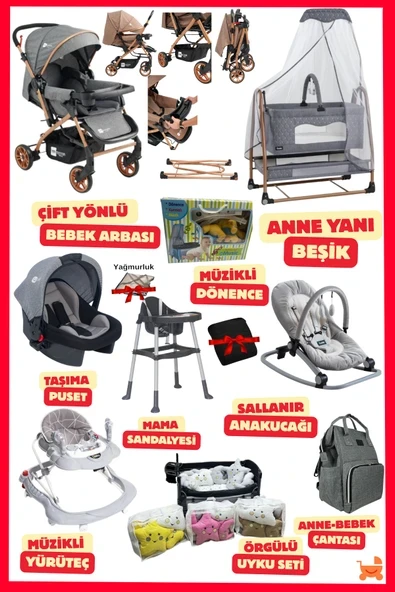ÖYKÜ BEBEK DUNYASI Premium Yeni Doğan Bebek Çeyiz Seti (19 Parça) Her Bebeğin İlk Öyküsü Burda Başlar ürün görseli 1