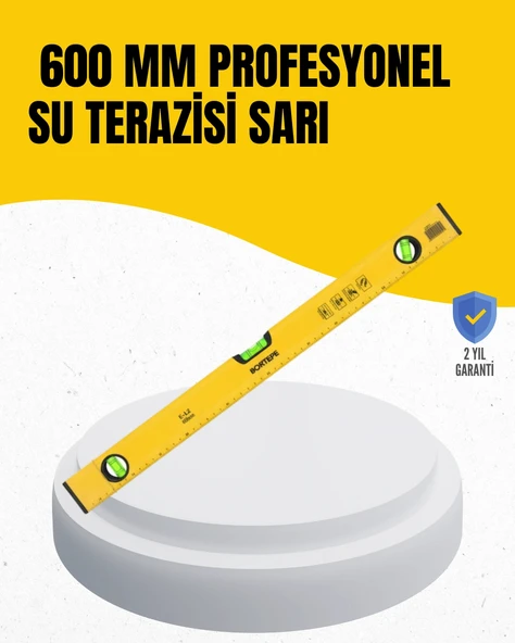 İnşaat ve Ev Kullanımı İçin 600 mm Su Terazisi ürün görseli 1