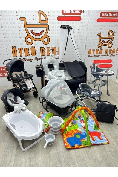 ÖYKÜ BEBEK DUNYASI 22 PARÇA JAGUAR  YENNİ DOĞANN BEBEK ÇEYİZ SETİ FULL SET HEDİYELİ ürün görseli 1