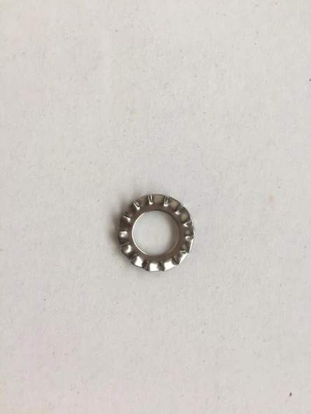 M8 DIN 6798 A2 TIRTILLI PUL INOX (1000 AD.) ürün görseli 1