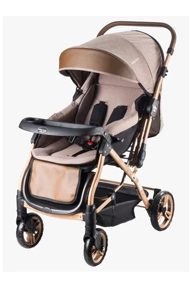 Baby Care Babycare Bc65 Capron Lüx Çift Yönlü Bebek Arabası Kahverengi ürün görseli 1