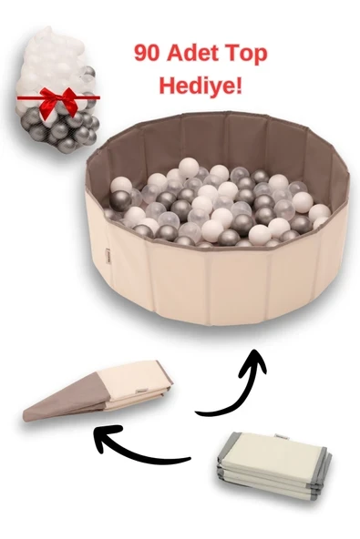 miracool Hopy Katlanır Top Havuzu / 90 Adet Top Dahil / Aktivite ve Oyun Alanı ürün görseli 1