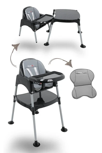 miracool Prime 3in1 Mama Sandalyesi / Çalışma Masalı ürün görseli 1