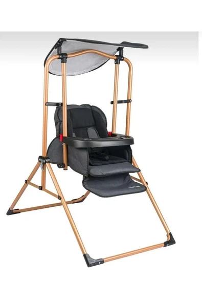 UniCare Taşpınar Gold Lux Salıncak Gray (HEM MAMA SANDALYESİ HEMDE SALINCAK OLARAK KULLANILABİİR) ürün görseli 1