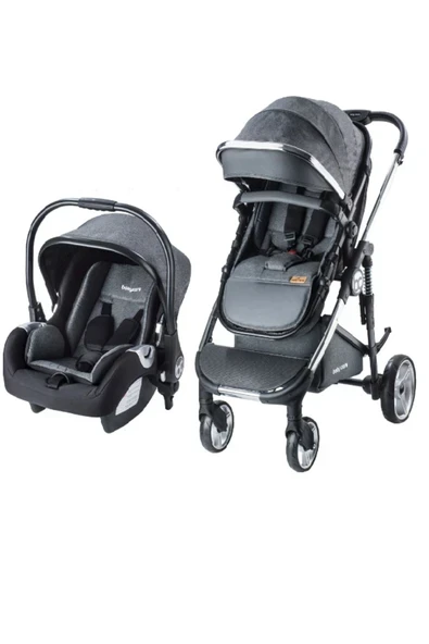 Baby Care Bc 440 Colorado Chrome Travel Sistem Bebek Arabası Gri ürün görseli 1