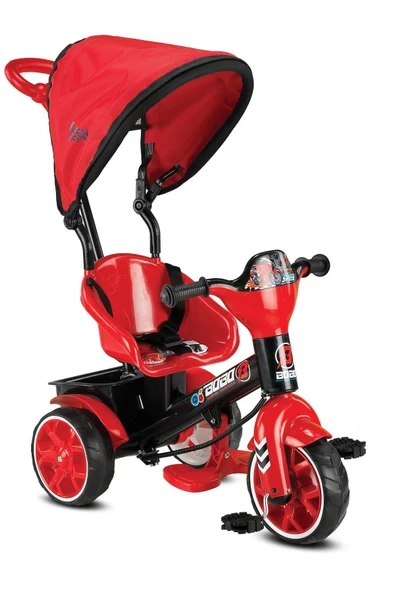 BabyHope Bobo Speed Tenteli İtmeli 3 Teker Bisklet ürün görseli 1