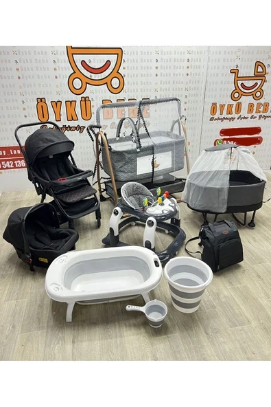 ÖYKÜ BEBEK DUNYASI 17 Parça Yeni Doğan Bebek Çeyiz Seti Full Set ürün görseli 1