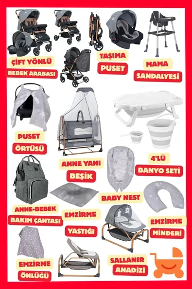 ÖYKÜ BEBEK DUNYASI Moms Pluss Yeni Doğan Bebek Çeyiz Seti (18 Parça) Bebeğiniz İçin Gerekli Olan Her Şey ürün görseli 1