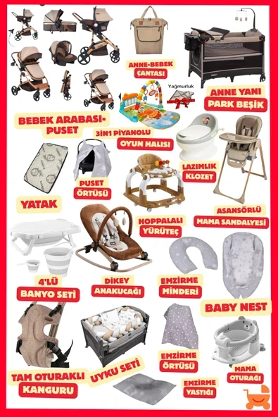 ÖYKÜ BEBEK DUNYASI FlexMagich Yeni Doğan Bebek Çeyiz Seti (34 Parça) Bebeğiniz İçin En Güzeli ürün görseli 1