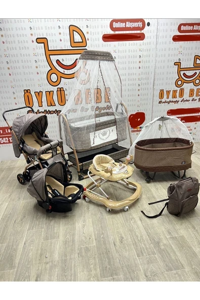 ÖYKÜ BEBEK DUNYASI 11 Parça Yeni Doğan Bebek Çeyiz Seti Full Set ürün görseli 1