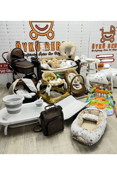 ÖYKÜ BEBEK DUNYASI 19 Parça Premium Eko Her Bebeğin İlk Öyküsü Burda Başlar Sevgiyle Hazırlanmış Bebek Çeyiz Setleri ürün görseli 1