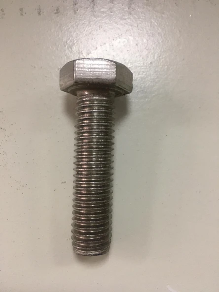 M12X45 Din 933 A2 Akb Tam Diş Paslanmaz İnox Civata(8 AD) ürün görseli 1