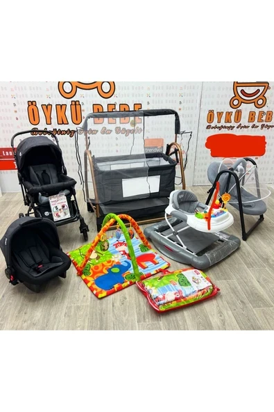 ÖYKÜ BEBEK DUNYASI ROCCO YENİ DOĞAN BEBEK SETİ FULL SET OYUN HALISI ürün görseli 1