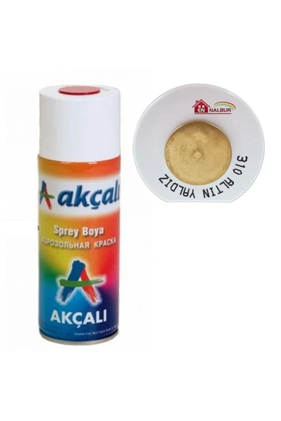 Akçalı Sprey Boya (M) 310 Altın Yaldız 400ML ürün görseli 1