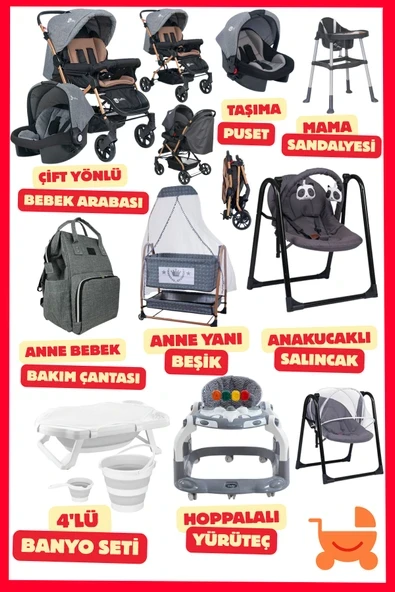 ÖYKÜ BEBEK DUNYASI Lucca King Yeni Doğan Bebek Çeyiz Seti (14 Parça) Bebeğiniz İçin Full Set ürün görseli 1