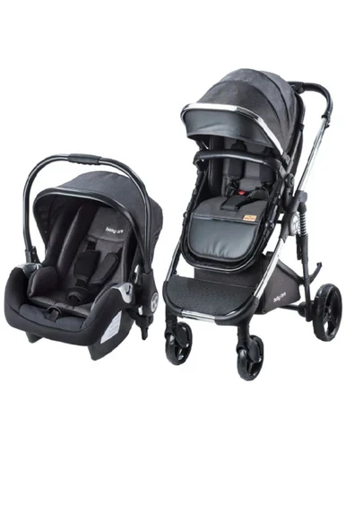 Baby Care Bc 440 Colorado Chrome Travel Sistem Bebek Arabası (SİYAH) ürün görseli 1