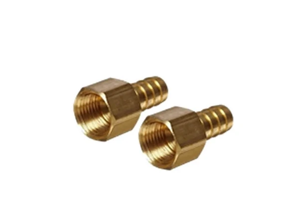 PİRİNÇ DİŞİ HORTUM REKORU 1/4 -  10 MM - 1 Adet ürün görseli 1