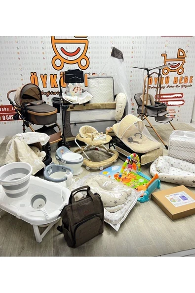 ÖYKÜ BEBEK DUNYASI 37 Parça Gold Pluss Yeni Doğan Bebek Çeyiz Seti Full Set Bebeğiniz İçin Gerekli Olan Her Şey ürün görseli 1